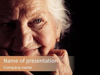 Healthy Lifestyle Grandmother PowerPoint Template