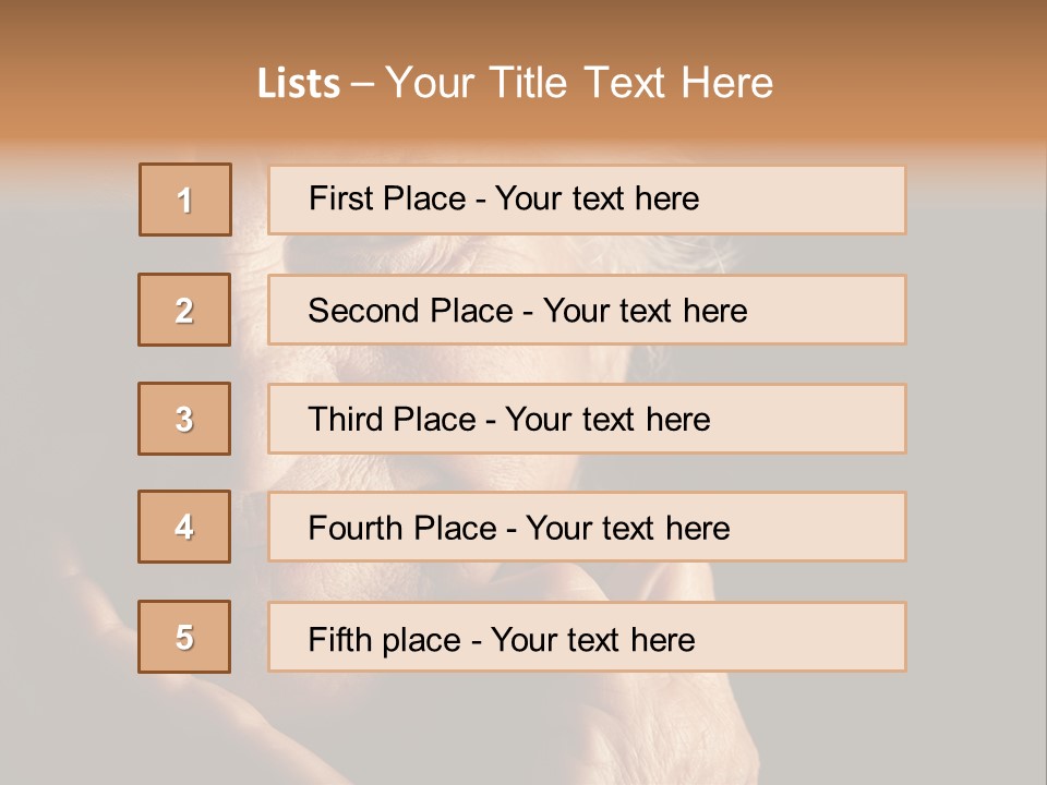 Healthy Lifestyle Grandmother PowerPoint Template