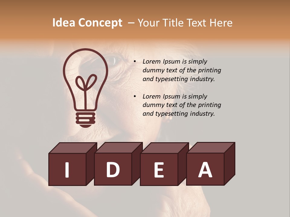 Healthy Lifestyle Grandmother PowerPoint Template