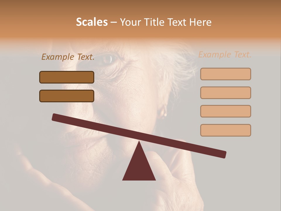 Healthy Lifestyle Grandmother PowerPoint Template