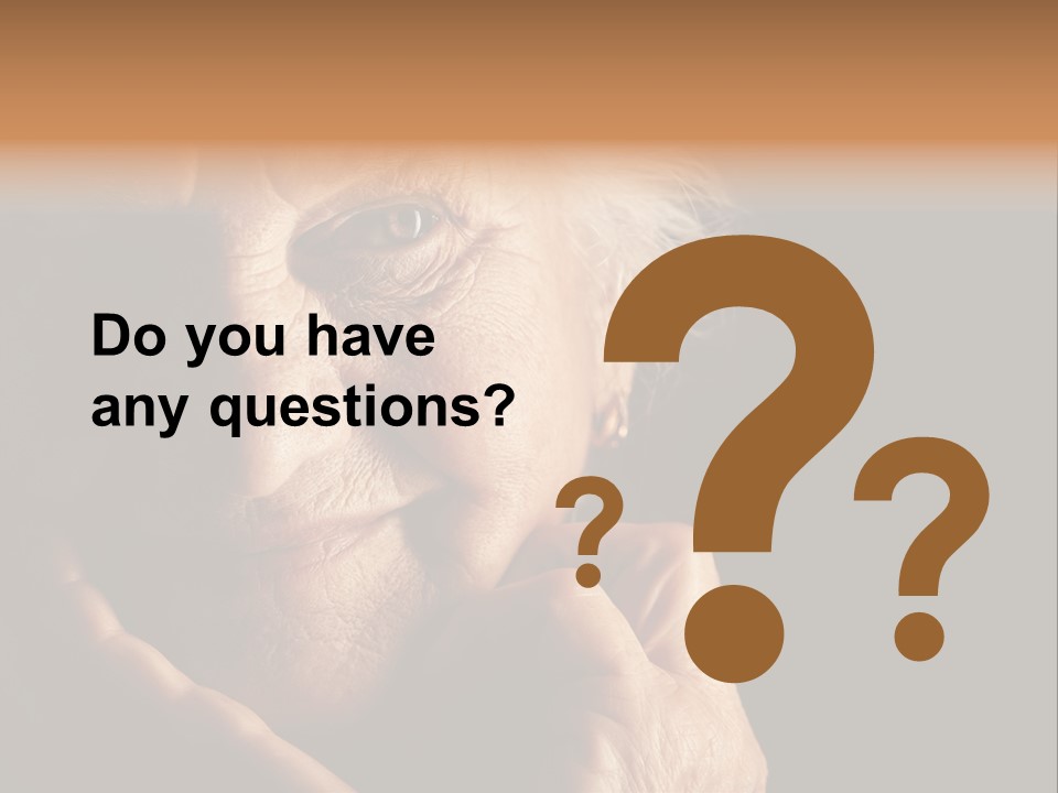 Healthy Lifestyle Grandmother PowerPoint Template