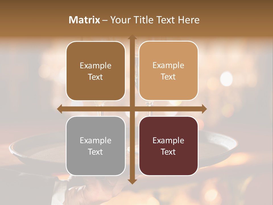 New Year's Eve Elegant Tray PowerPoint Template