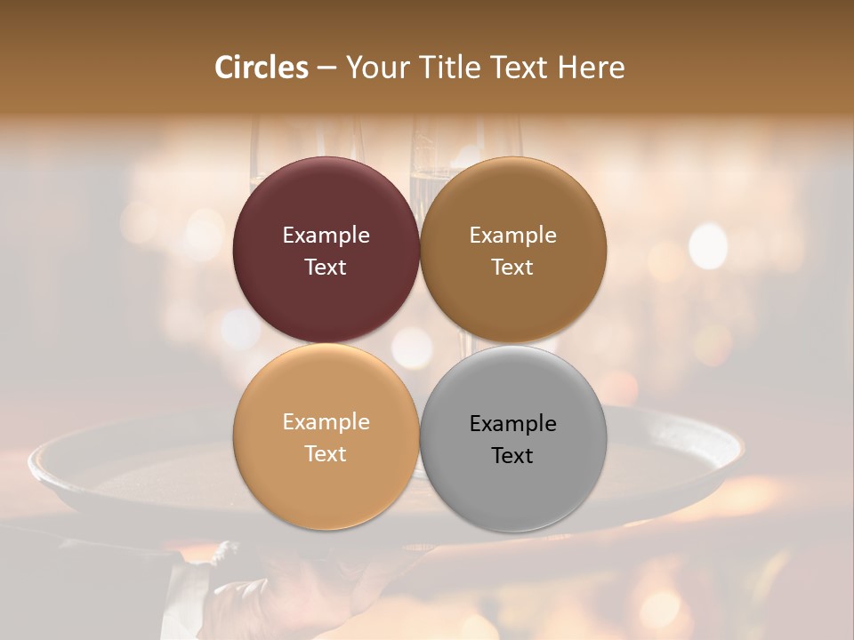 New Year's Eve Elegant Tray PowerPoint Template