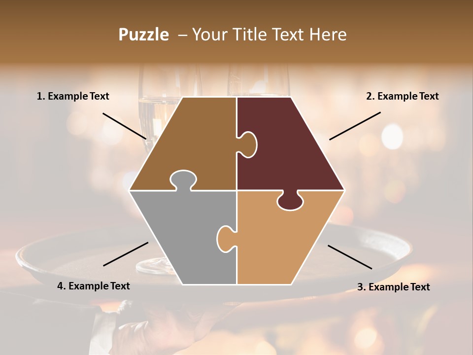 New Year's Eve Elegant Tray PowerPoint Template