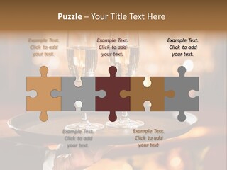 New Year's Eve Elegant Tray PowerPoint Template