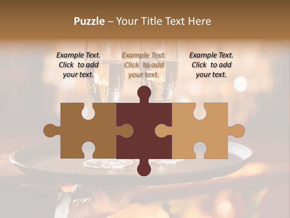 New Year's Eve Elegant Tray PowerPoint Template