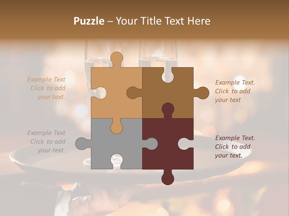 New Year's Eve Elegant Tray PowerPoint Template