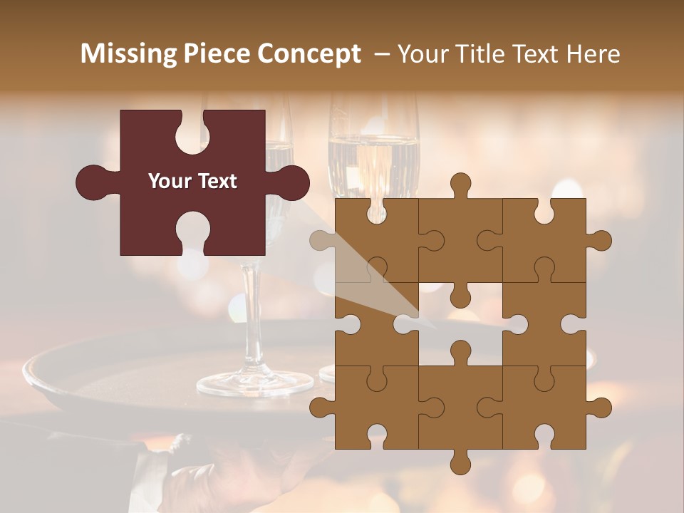 New Year's Eve Elegant Tray PowerPoint Template