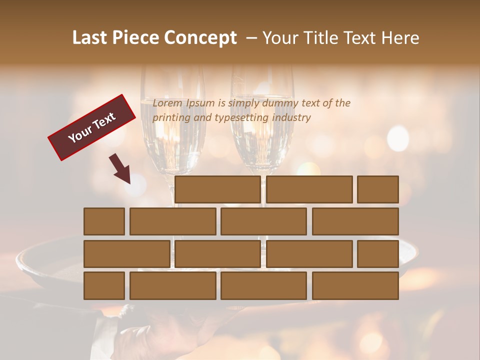 New Year's Eve Elegant Tray PowerPoint Template