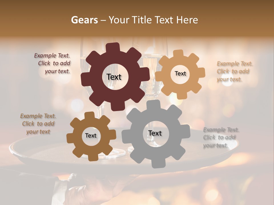 New Year's Eve Elegant Tray PowerPoint Template