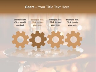 New Year's Eve Elegant Tray PowerPoint Template