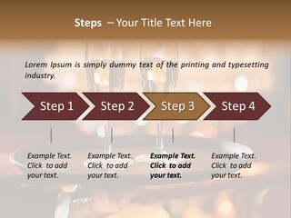New Year's Eve Elegant Tray PowerPoint Template