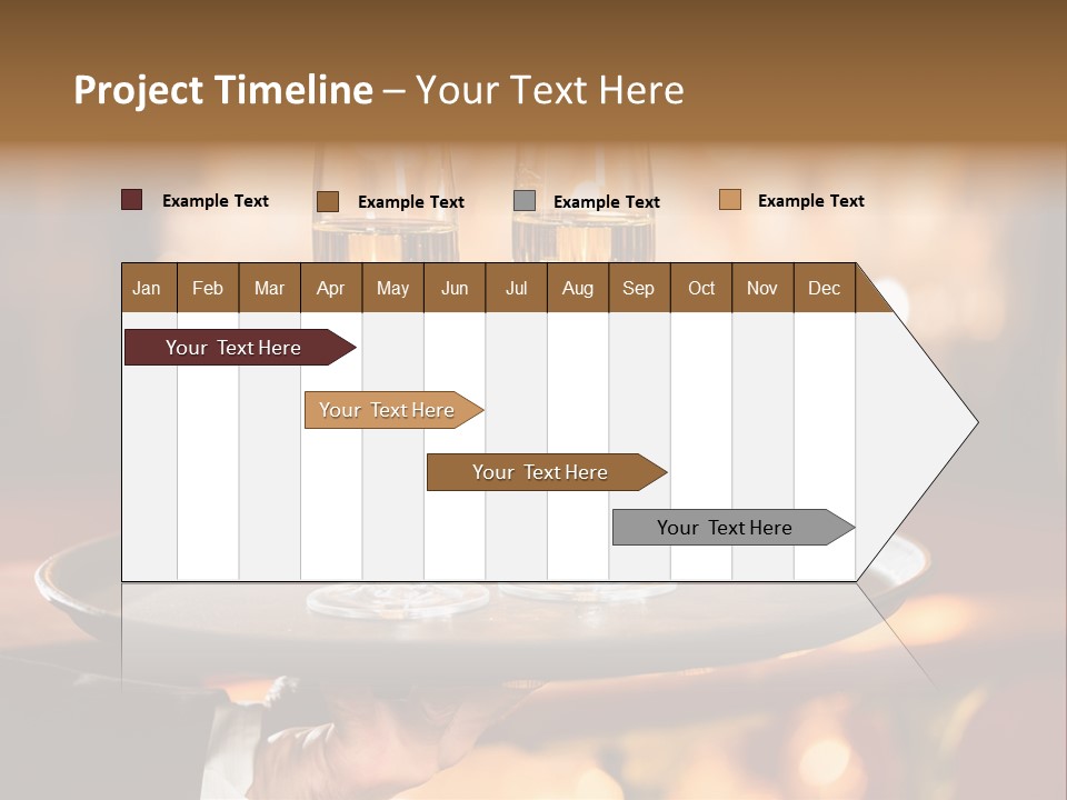 New Year's Eve Elegant Tray PowerPoint Template