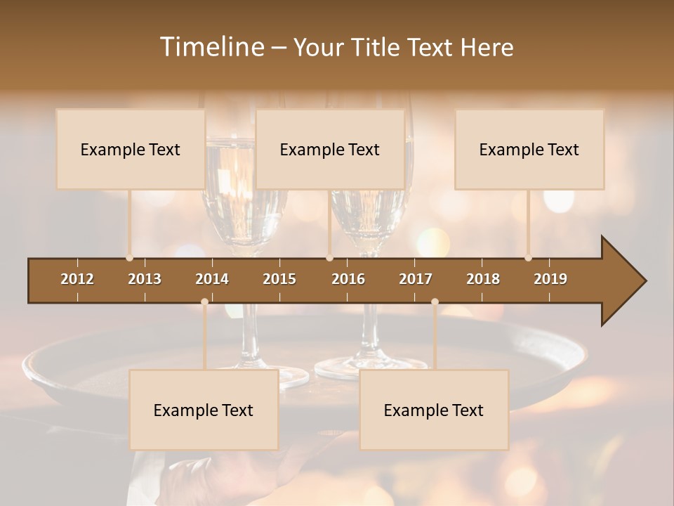 New Year's Eve Elegant Tray PowerPoint Template