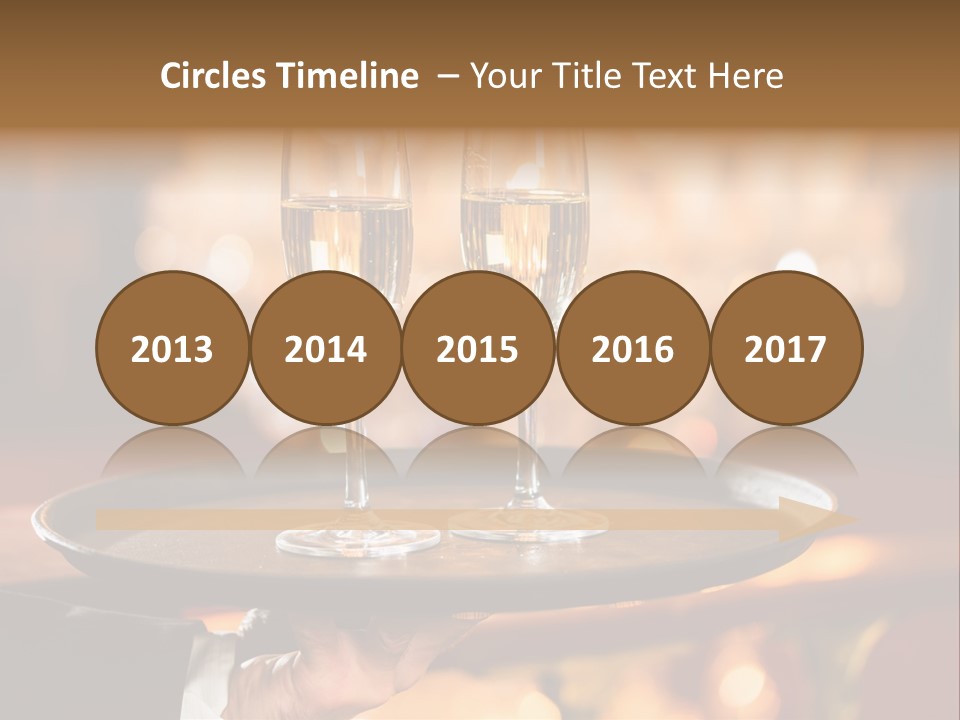 New Year's Eve Elegant Tray PowerPoint Template