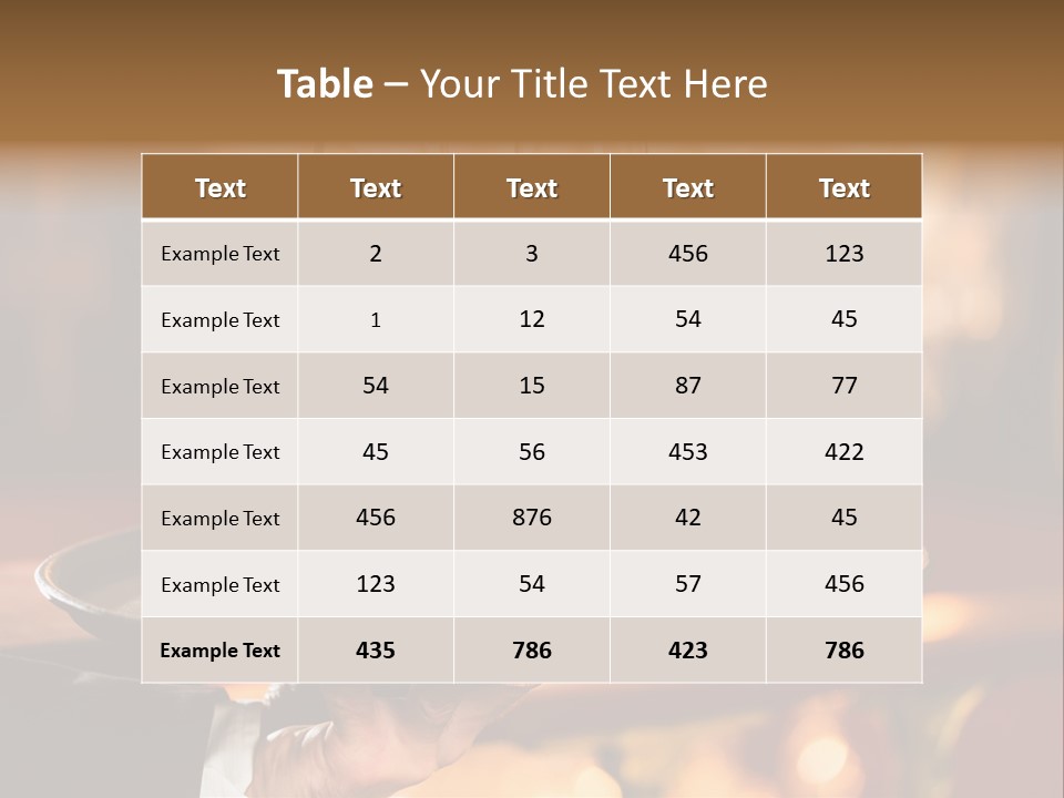 New Year's Eve Elegant Tray PowerPoint Template