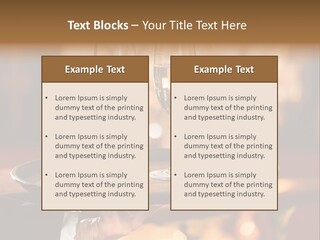 New Year's Eve Elegant Tray PowerPoint Template