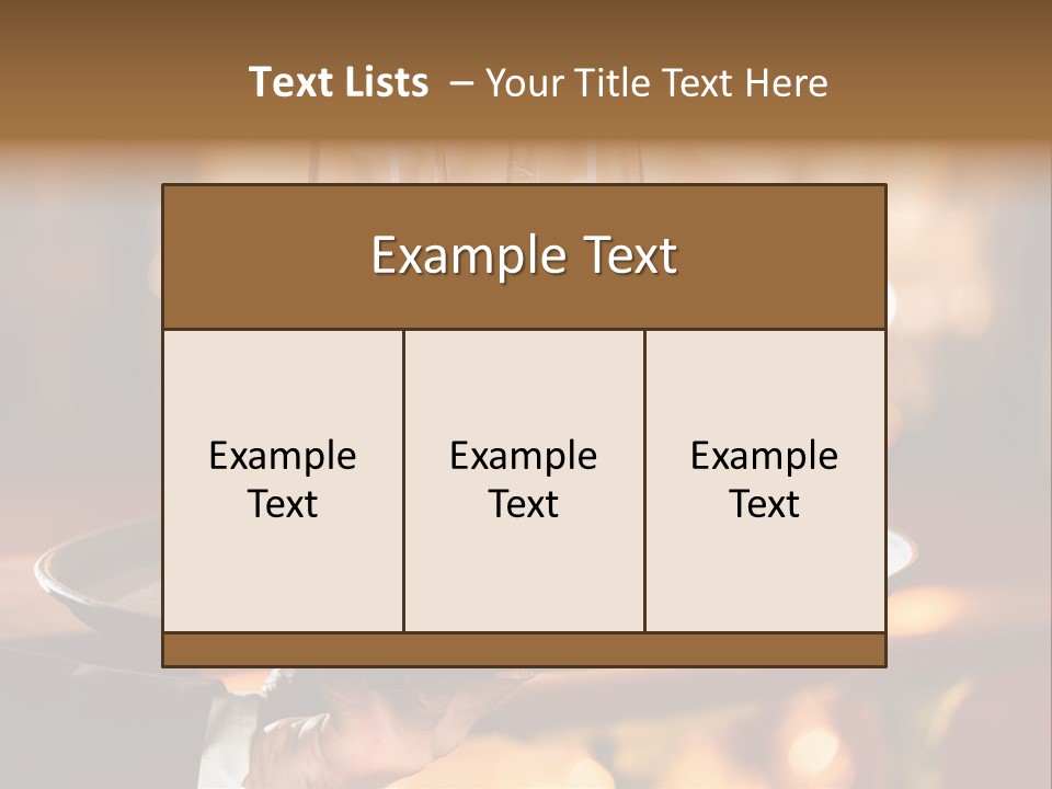 New Year's Eve Elegant Tray PowerPoint Template