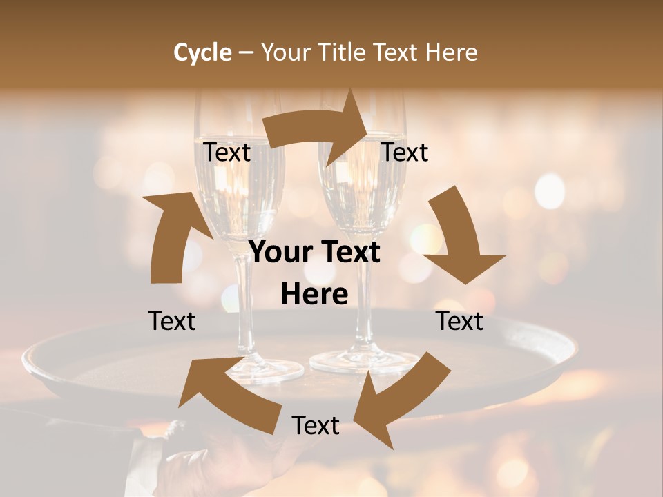 New Year's Eve Elegant Tray PowerPoint Template