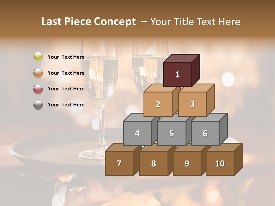 New Year's Eve Elegant Tray PowerPoint Template