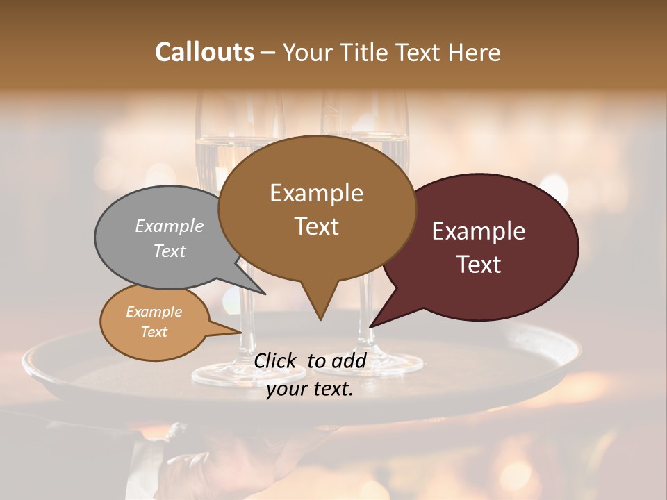 New Year's Eve Elegant Tray PowerPoint Template