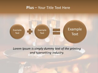 New Year's Eve Elegant Tray PowerPoint Template