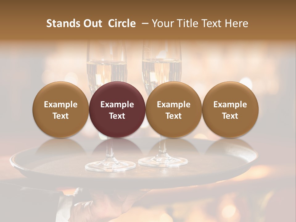 New Year's Eve Elegant Tray PowerPoint Template