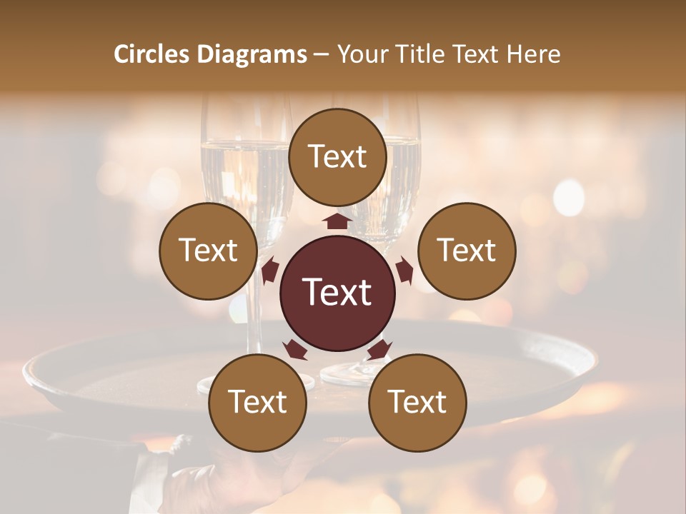 New Year's Eve Elegant Tray PowerPoint Template