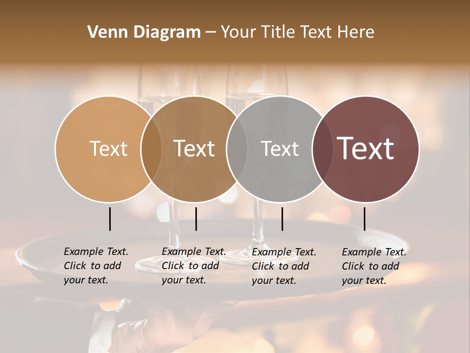 New Year's Eve Elegant Tray PowerPoint Template