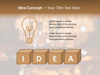 New Year's Eve Elegant Tray PowerPoint Template