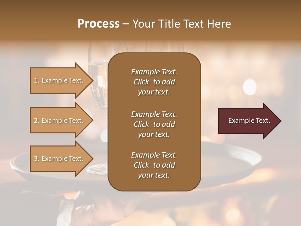 New Year's Eve Elegant Tray PowerPoint Template