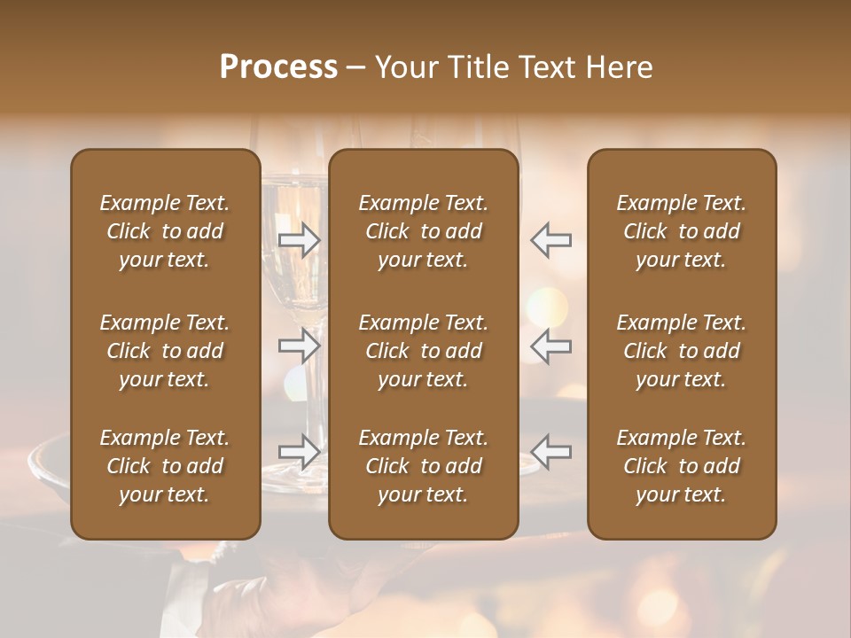 New Year's Eve Elegant Tray PowerPoint Template