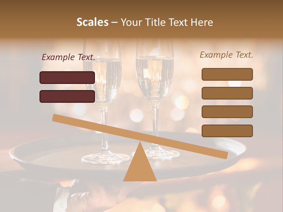 New Year's Eve Elegant Tray PowerPoint Template