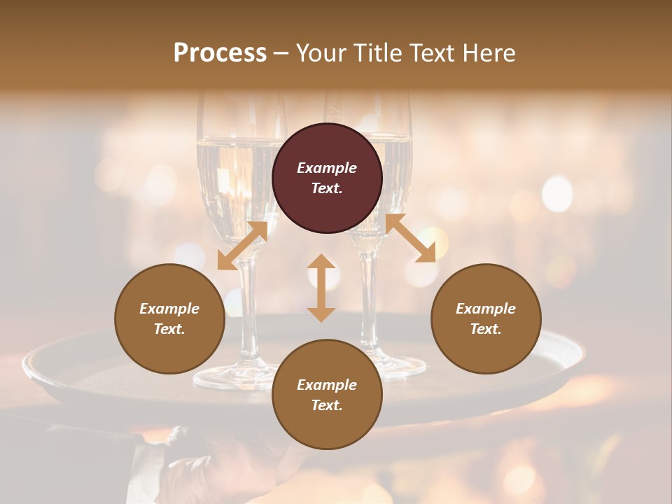 New Year's Eve Elegant Tray PowerPoint Template