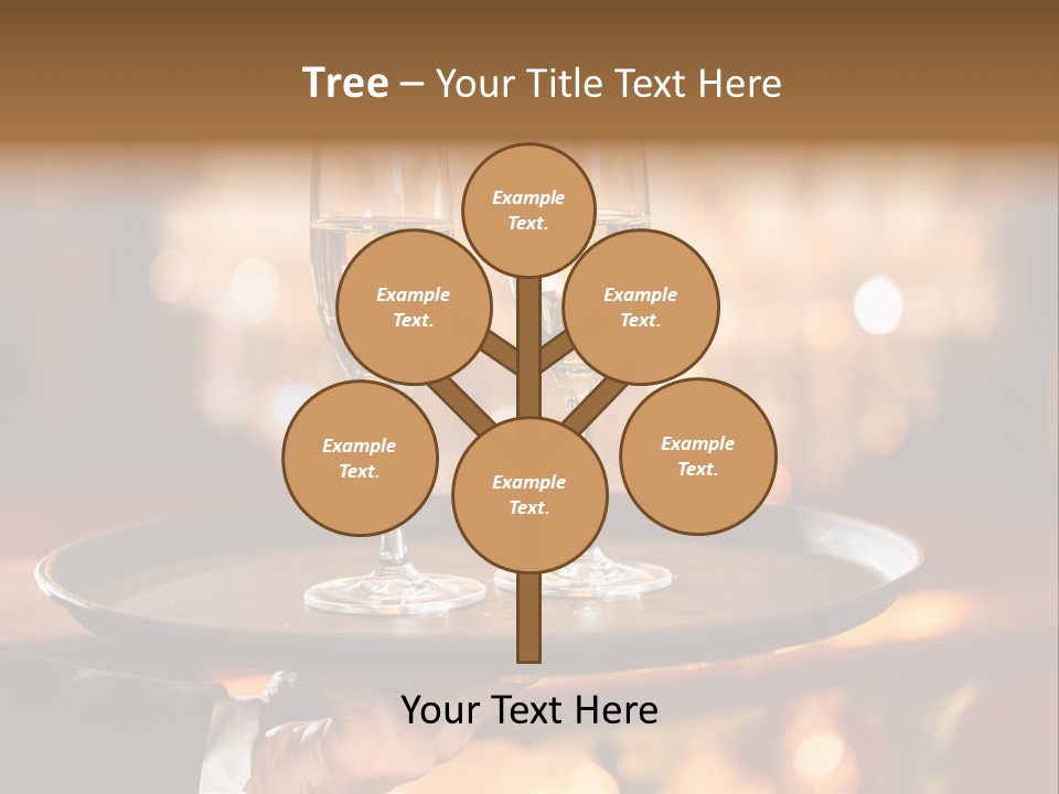 New Year's Eve Elegant Tray PowerPoint Template