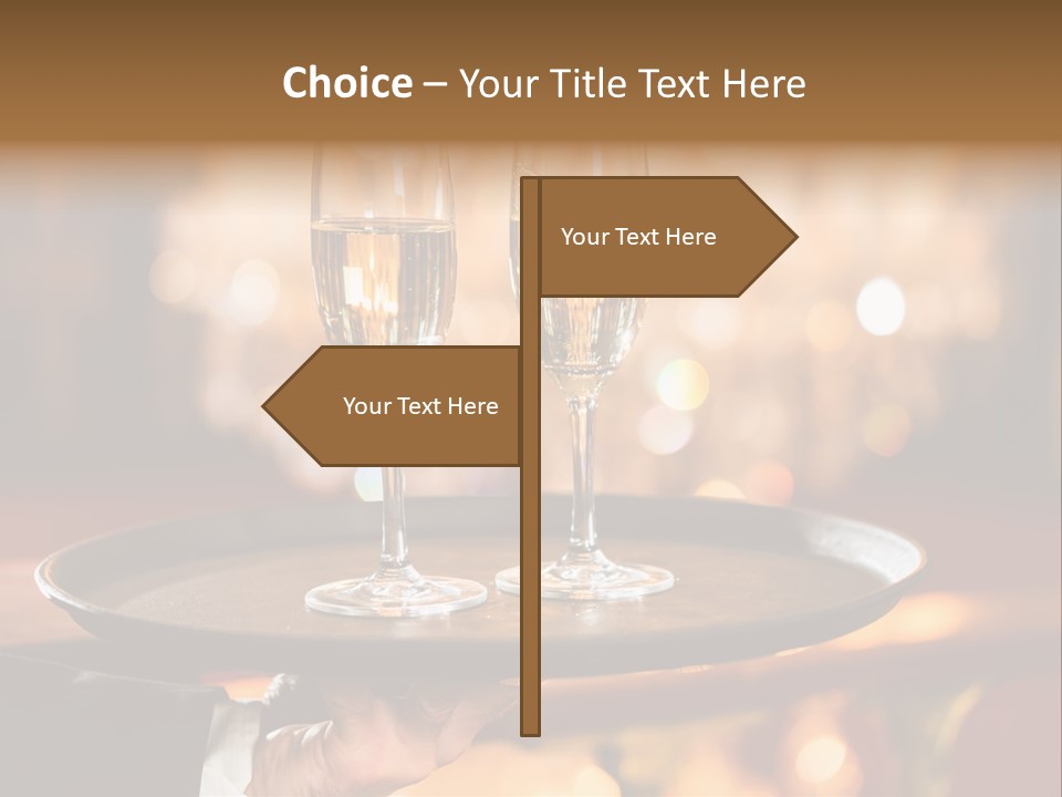 New Year's Eve Elegant Tray PowerPoint Template