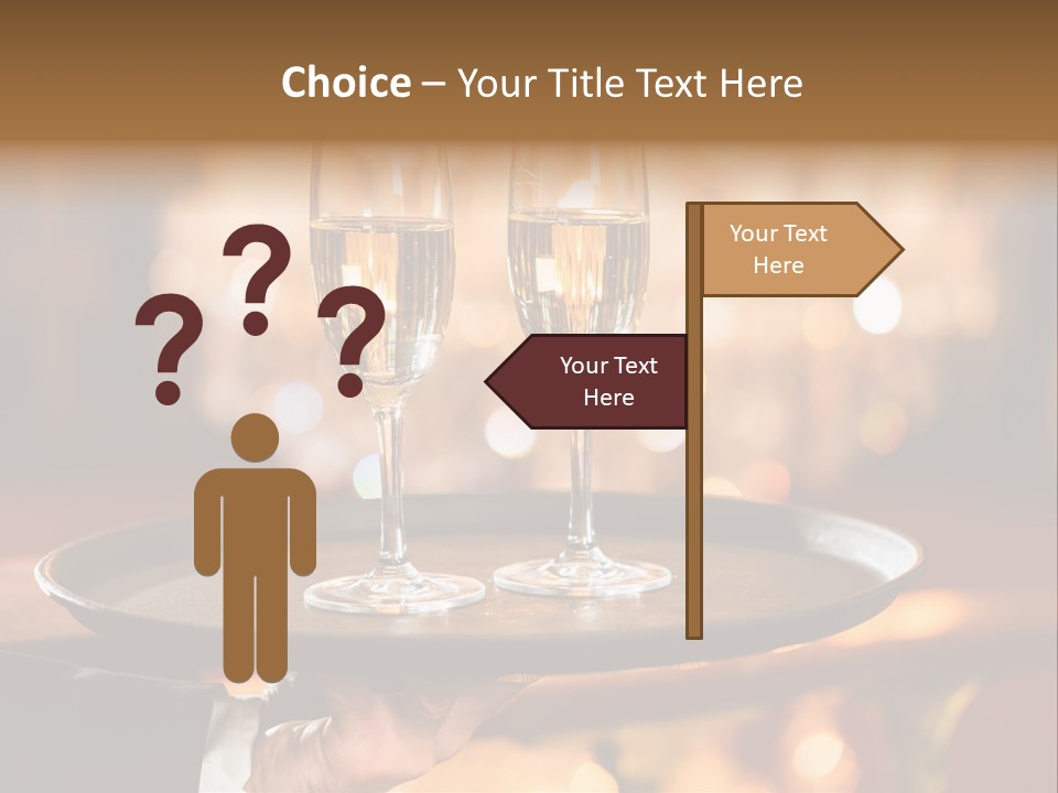 New Year's Eve Elegant Tray PowerPoint Template