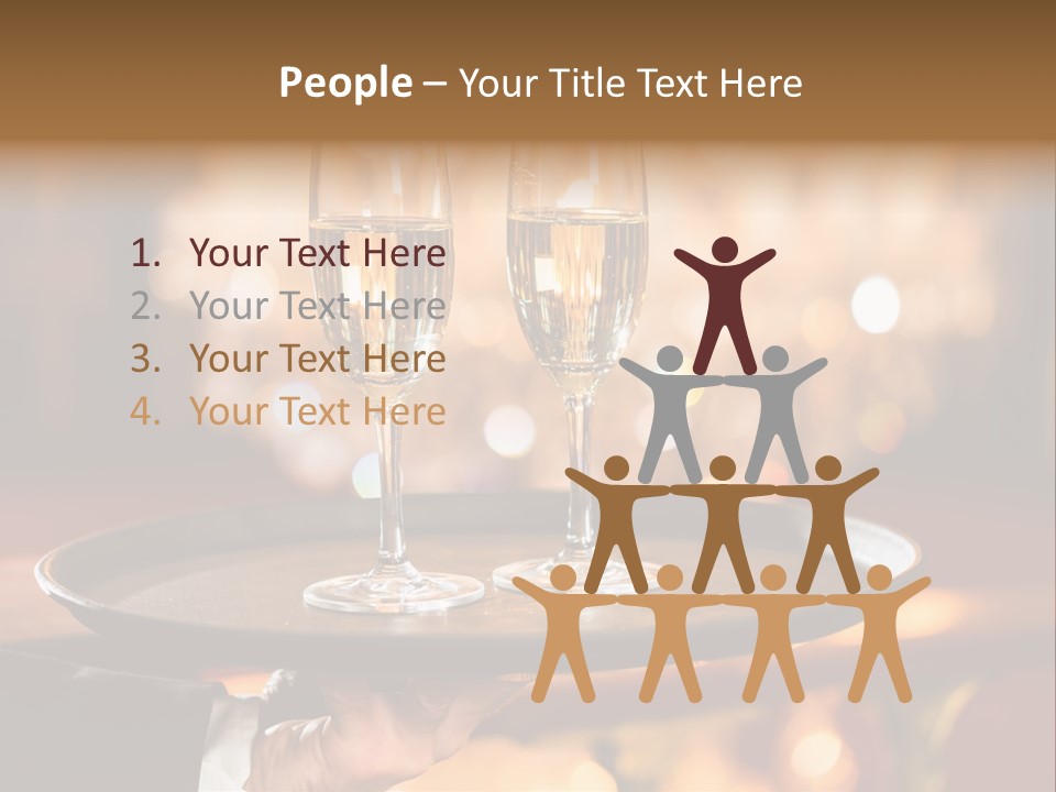 New Year's Eve Elegant Tray PowerPoint Template