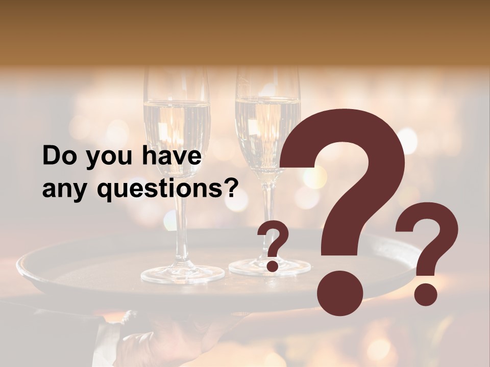 New Year's Eve Elegant Tray PowerPoint Template