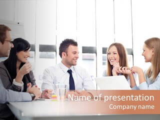 Company Group Of People Business PowerPoint Template