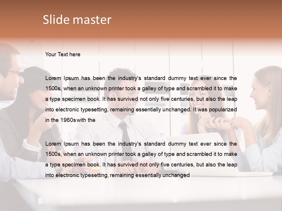 Company Group Of People Business PowerPoint Template