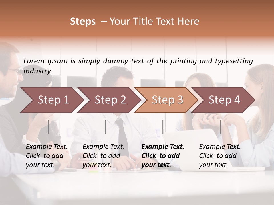 Company Group Of People Business PowerPoint Template