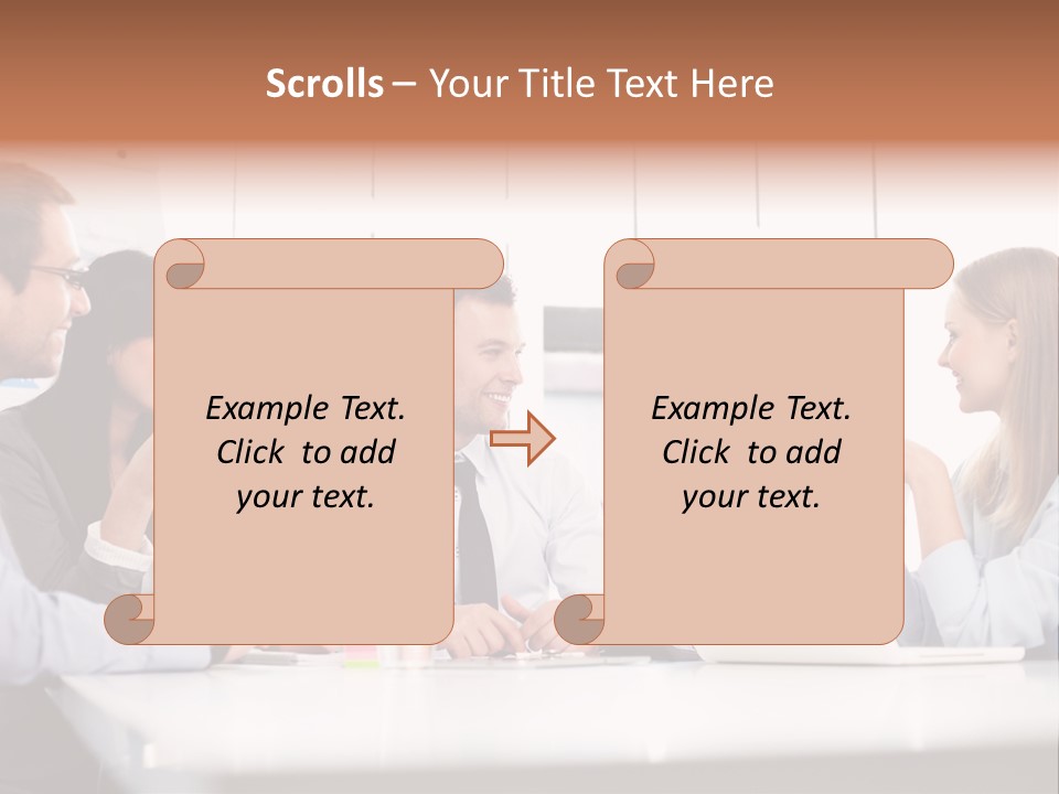 Company Group Of People Business PowerPoint Template