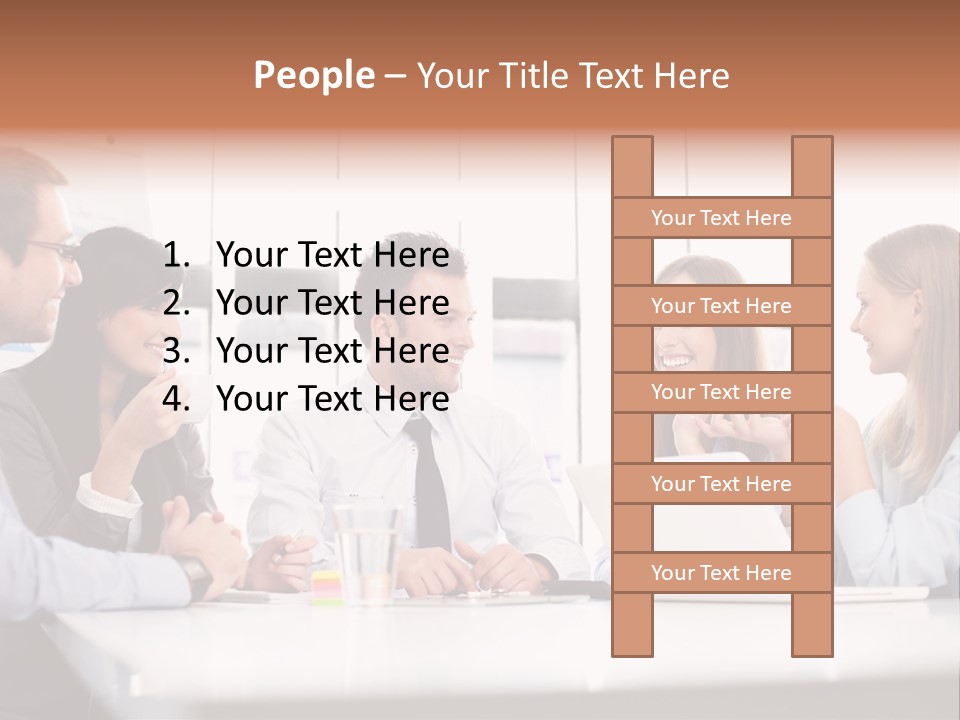 Company Group Of People Business PowerPoint Template