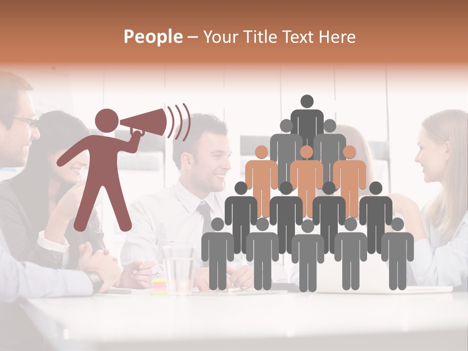 Company Group Of People Business PowerPoint Template