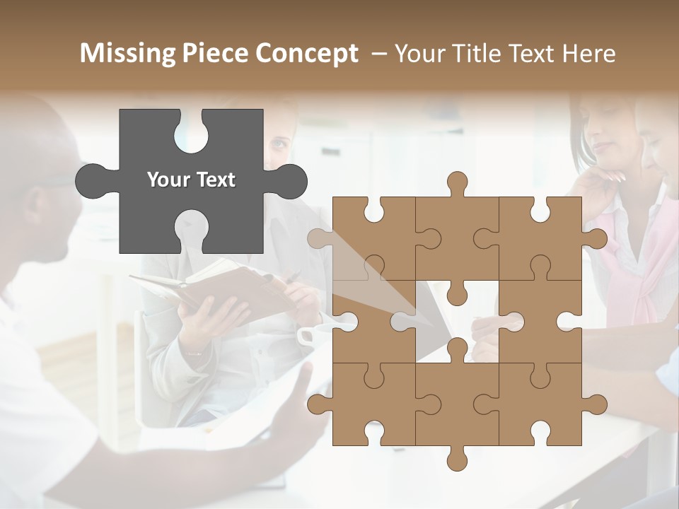 Internship Secretary Discussing PowerPoint Template