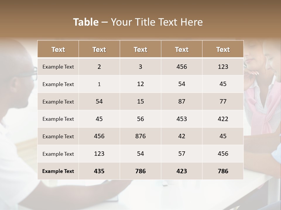 Internship Secretary Discussing PowerPoint Template