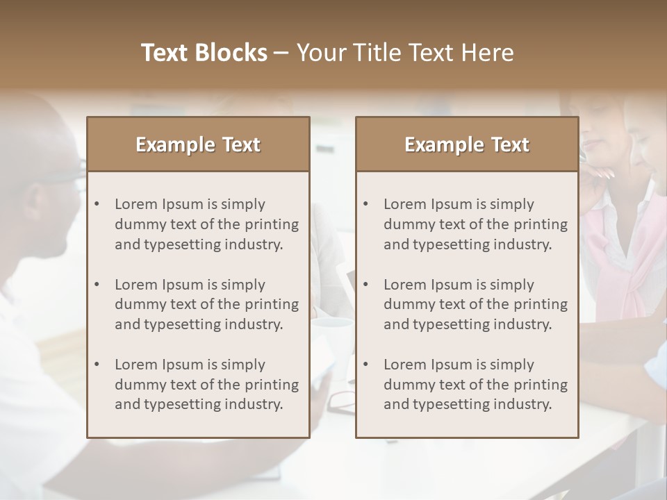 Internship Secretary Discussing PowerPoint Template
