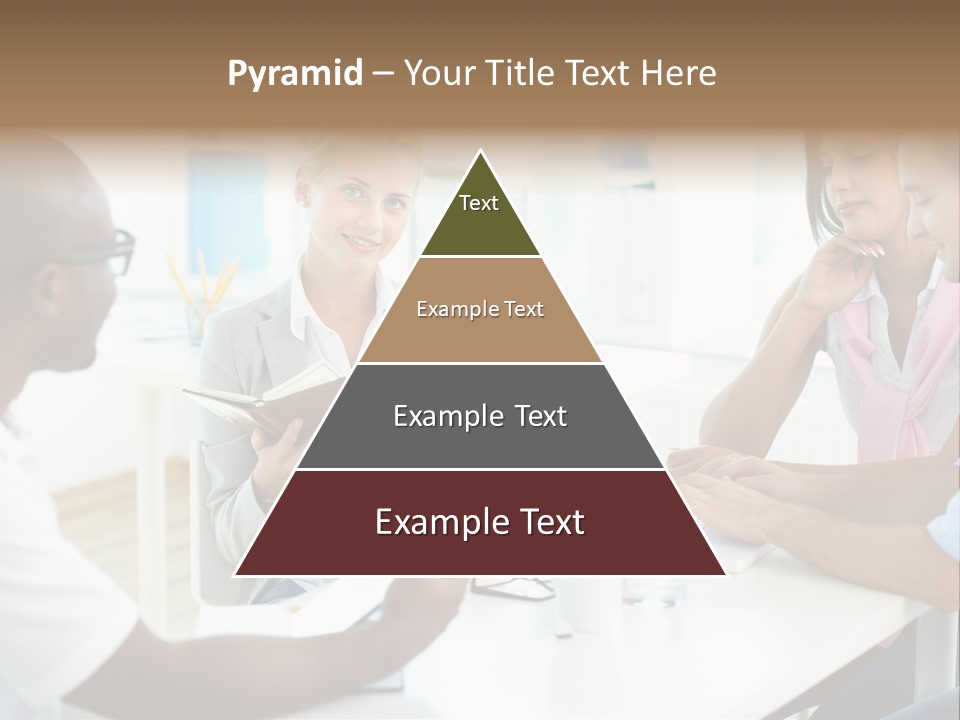 Internship Secretary Discussing PowerPoint Template