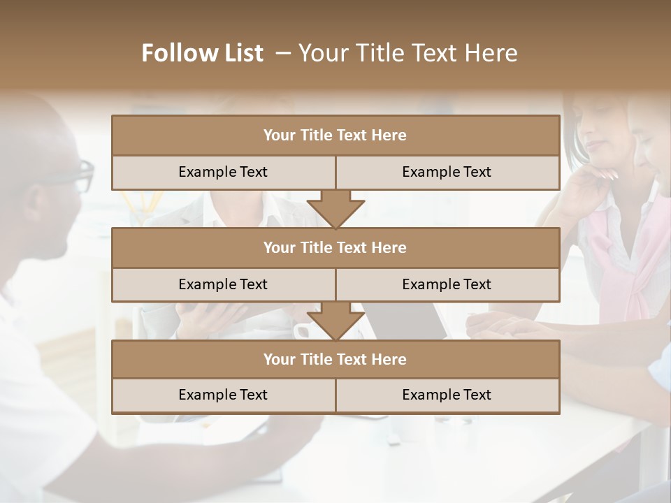 Internship Secretary Discussing PowerPoint Template